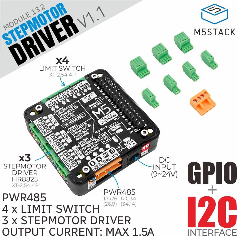M5stack M5Stack Stepmotor Driver Module HR8825