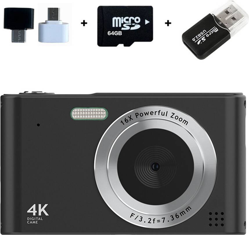 Portable 4K 64MP UHD Compact Digital Camera