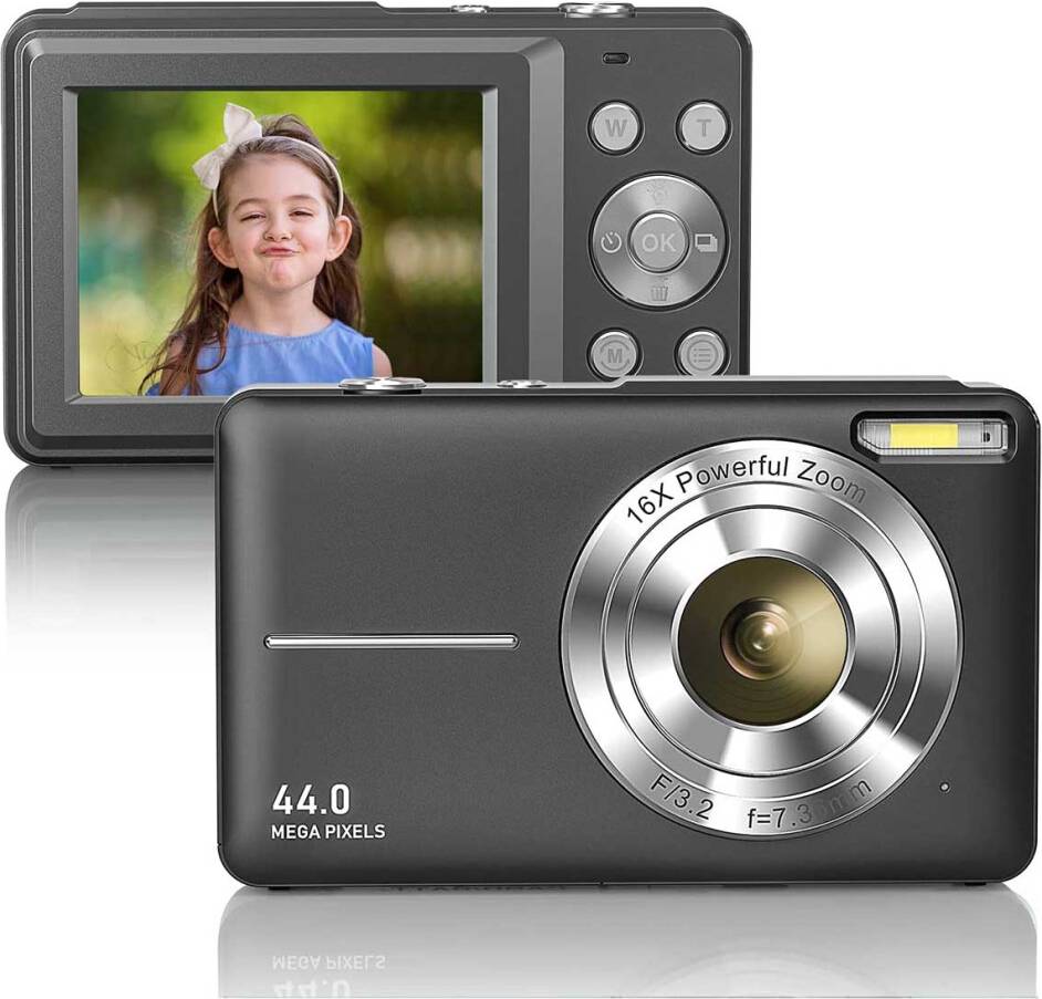 Typecat 1080P Full HD Digital Camera 44MP Compact