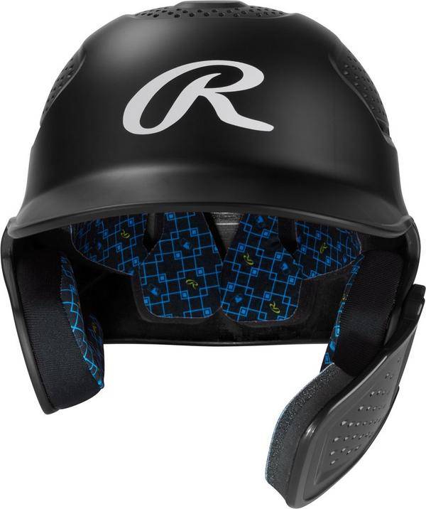 Rawlings RX2 Reverse Clear Coat Baseball Batting Helmet Black