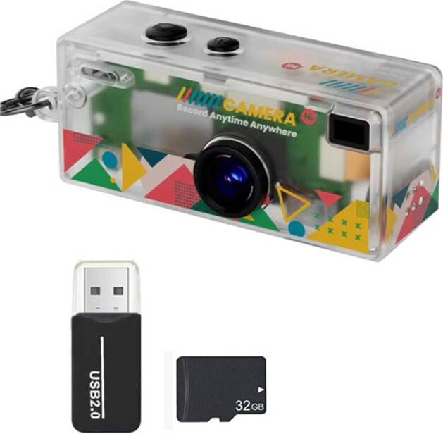 G6 Thumb Camera 0.96 Inch Retro Keychain