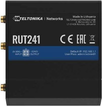 Esim Teltonika RUT241 Industrial 4G LTE eSIM Router