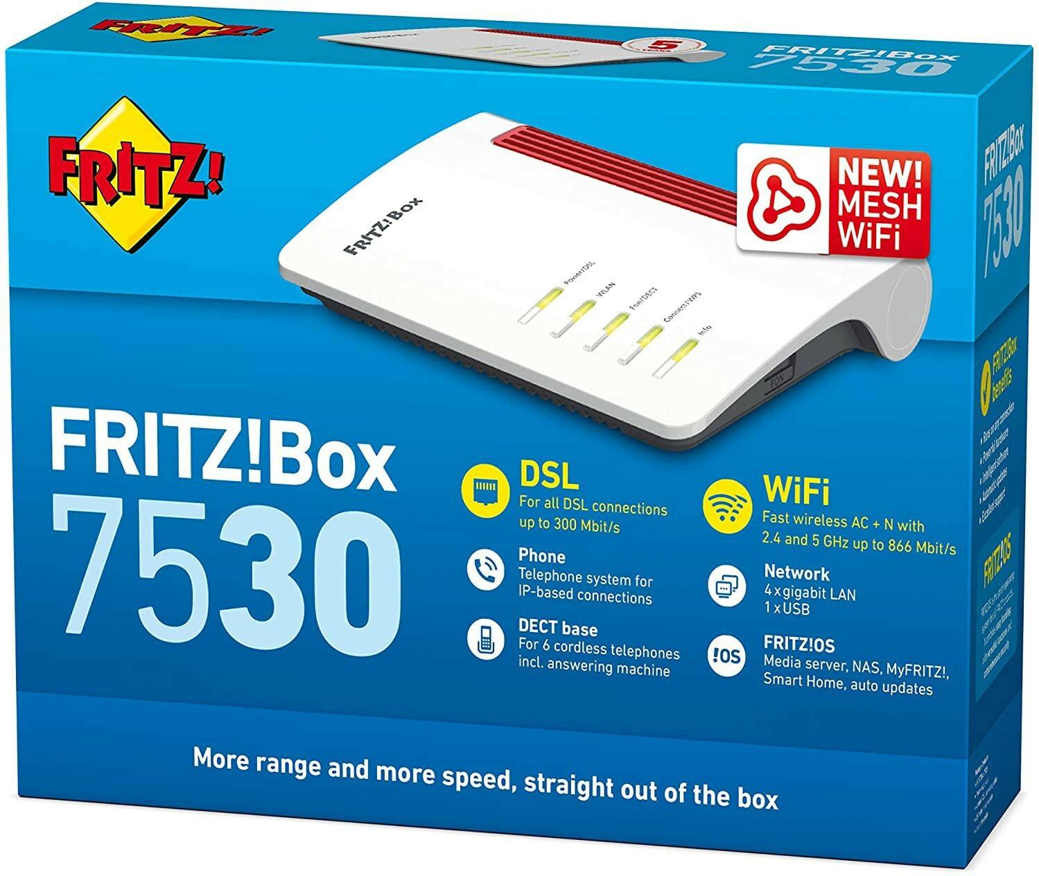 Wifi router 6 FRITZ! Box 7530 AX Router Wi-Fi 6