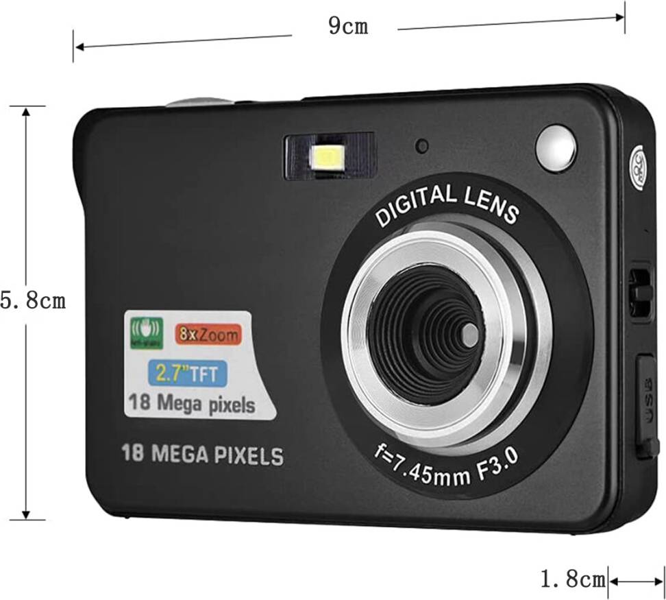 Portable Digital Camera 18MP 720P
