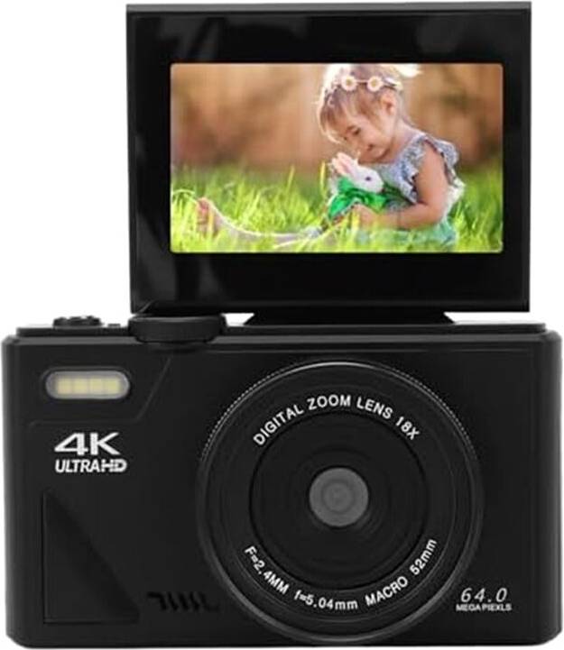4K Digital Camera 3 Inch Flip Screen