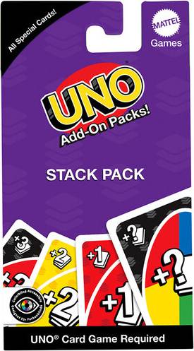 Uno Add-On Stack Pack Mattel Cards