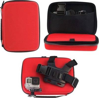 Navitech Red Action Camera Hard Case