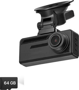 Dash cam dual camera KffKff Dual Channel Dash Cam 4K Front 1080P Rear View