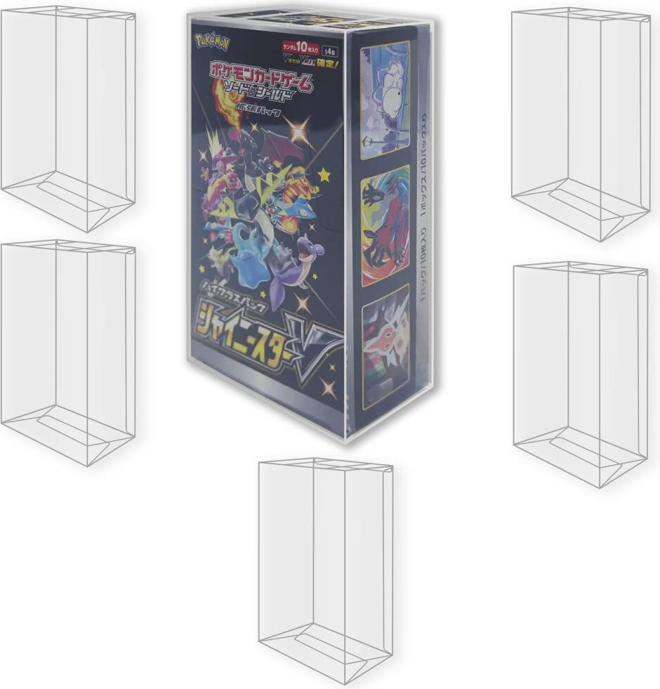Pokemon display Ultra Pro Evoretro Plastic Display Case Protector 5 Pack