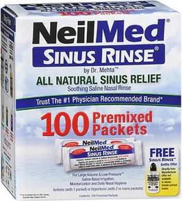 Neilmed sinus rinse Sinus Rinse Premixed Refill Packets 100 Each