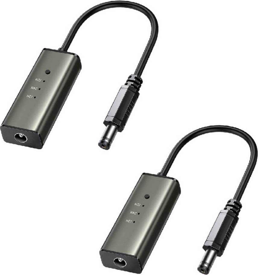 2-Piece Automatic Router Restart Cable Set with 24/48/72-Hour Timer - Black