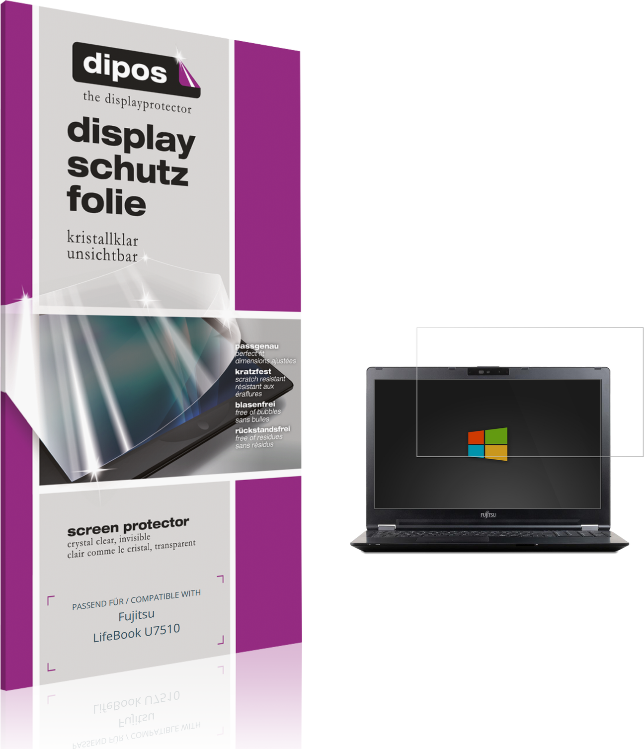 Dipos Screen Protector For Fujitsu Lifebook U7510