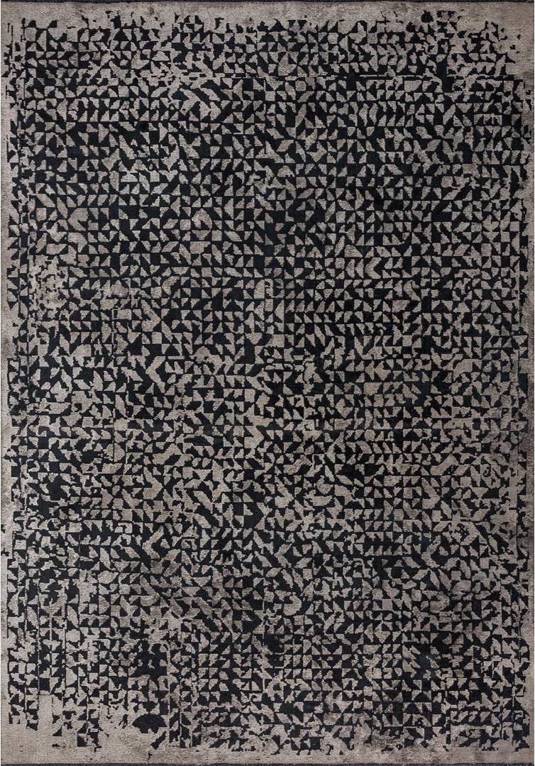 Ebern Designs Brown Distressed Area Rug Hand Loom Using Cotton Polyester Black