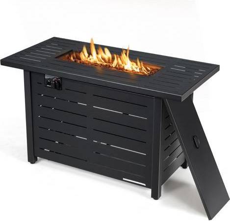 42 Inch 60000 BTU Rectangular Propane Fire Pit Table