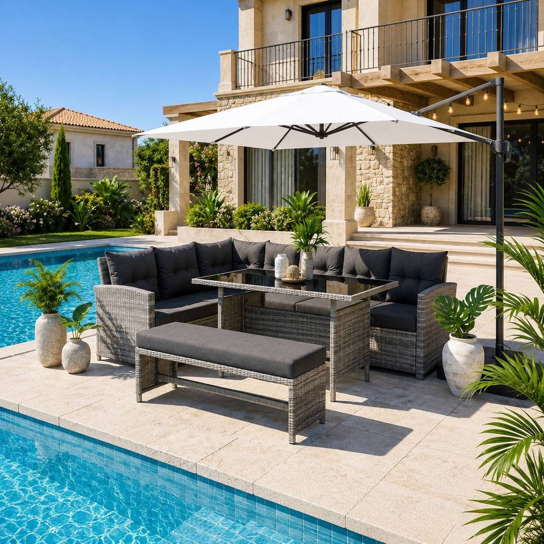 Montego Corner Rattan Garden