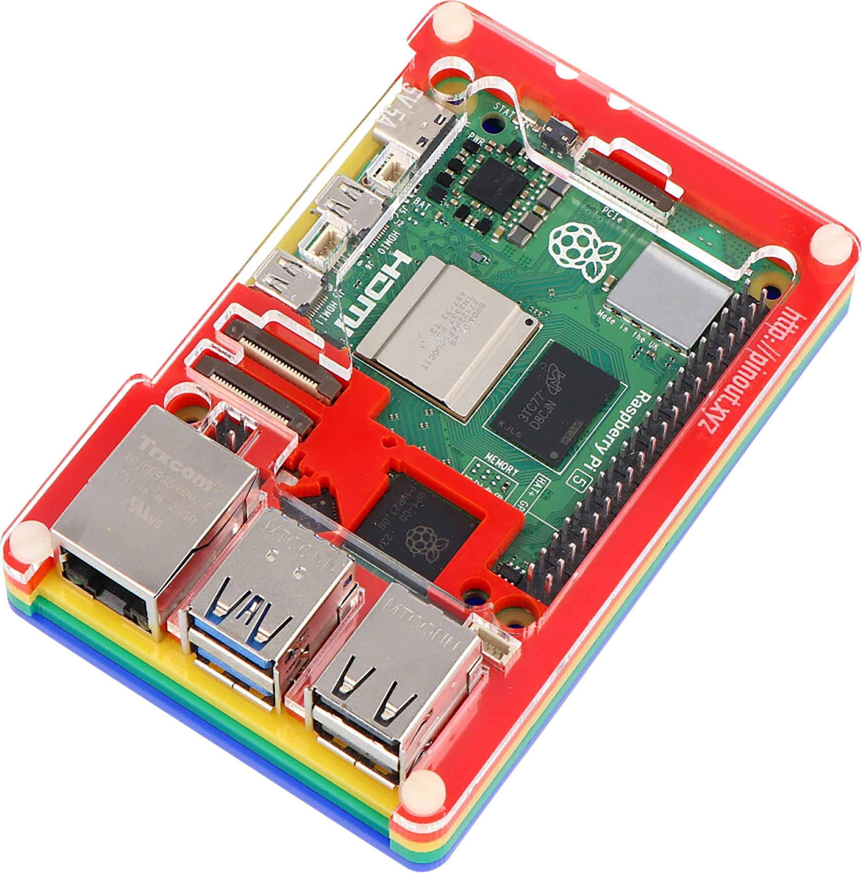 Pimoroni Case for Raspberry Pi 5 Rainbow