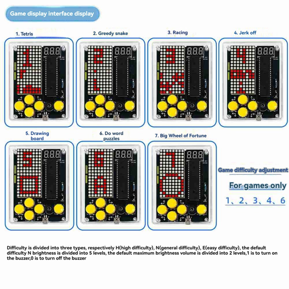 DIY 51 Single-Chip Game Console Kit
