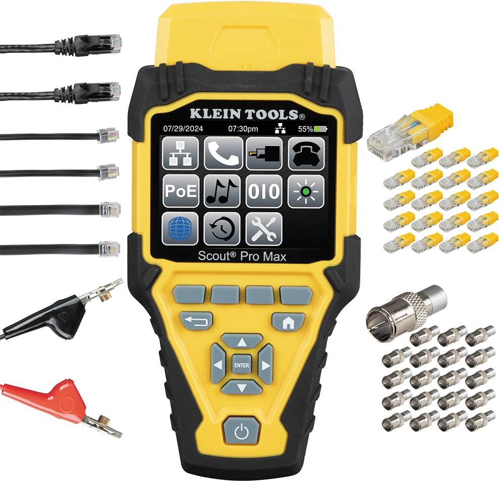 Klein Tools Scout Pro Max Network Cable Tester Set