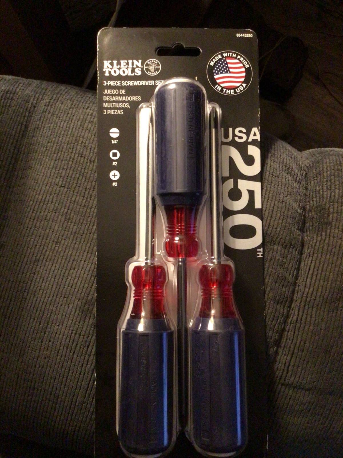 Klein Tools 250th Limited Edition 3pc Set Slotted Screwdriver