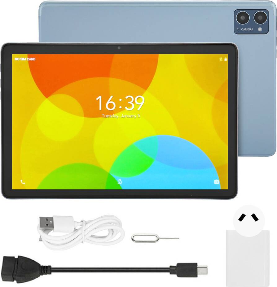 Android tablet 10.1 Android Tablet Octa-Core 10.1 Tommer HD IPS - Sort