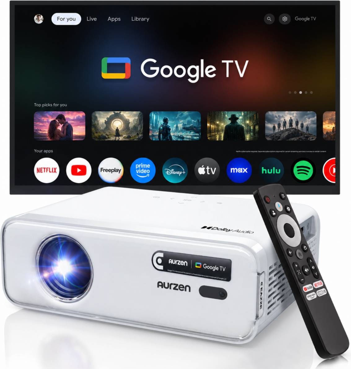 Mini Smart Projector 16W Dolby Audio
