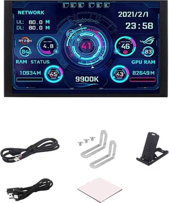 Exogio Turing 5.2 Inch IPS Type-C Secondary Monitor Display Case