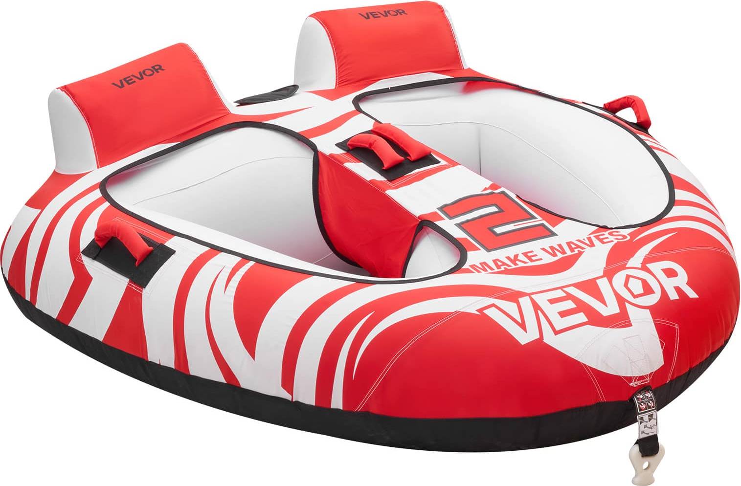 Inflatable boat VEVOR Towable 2-Rider Inflatable Boat Tubes