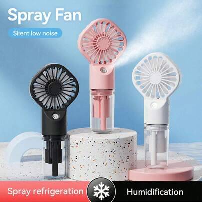 Shein Portable Handheld Mini Rechargeable Mist Fan