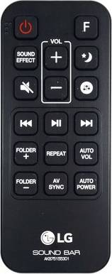 LG S55A3-D Soundbar Remote Control