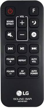 LG SH6 Soundbar Remote Control