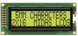 F Alphanumeric LED LCD Monochrome Display