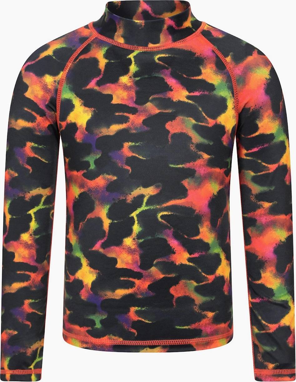 Mountain warehouse Abstracte Rash Top Lange Mouwen - Rood