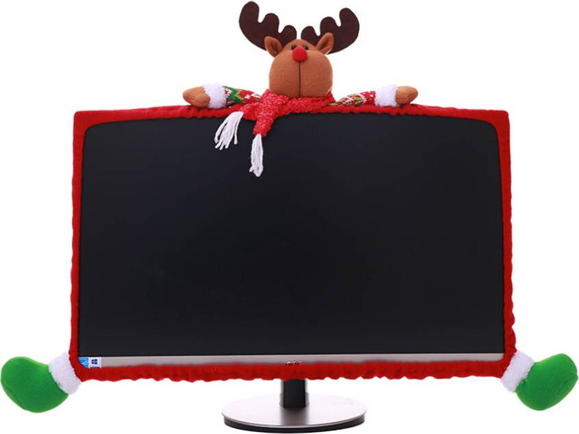 Festliche Rote Weihnachts Monitorabdeckung