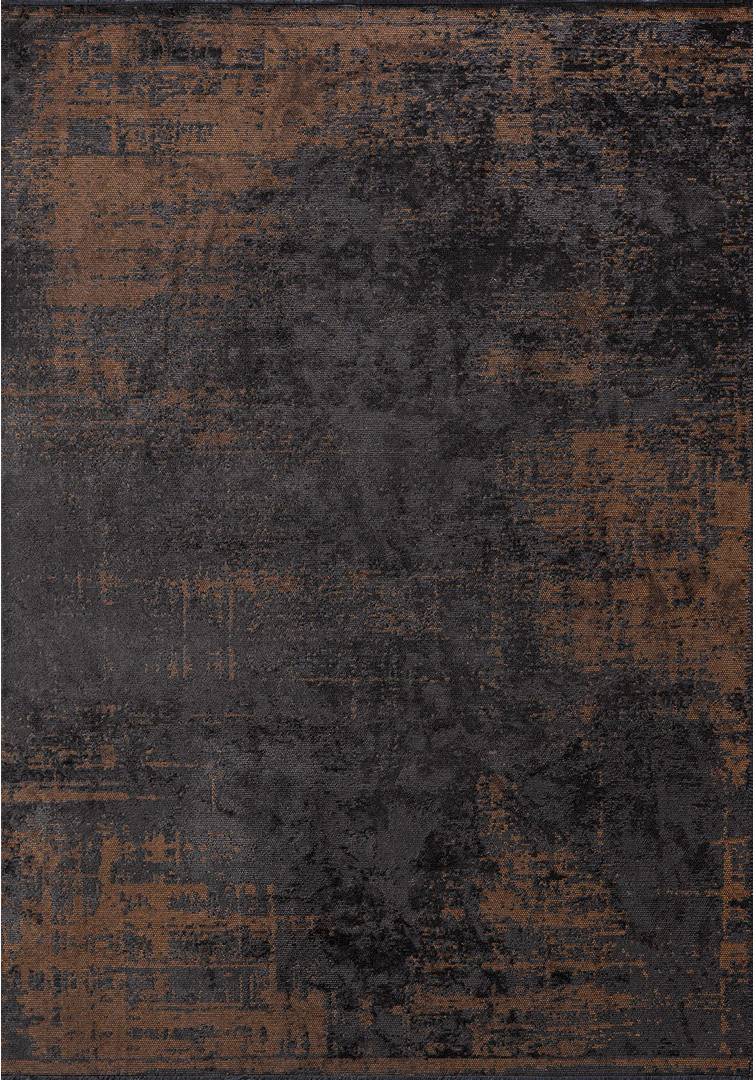 Williston Forge Brown Abstract Area Rug Hand Loom Using Cotton Polyester Acrylic Viscose