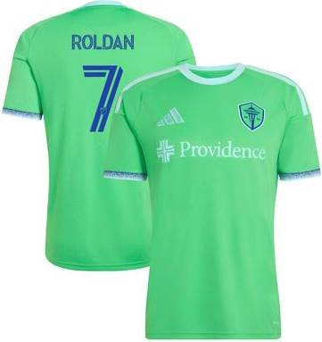 adidas Cristian Roldan Rave Green Seattle Sounders FC Jersey - Rave Green