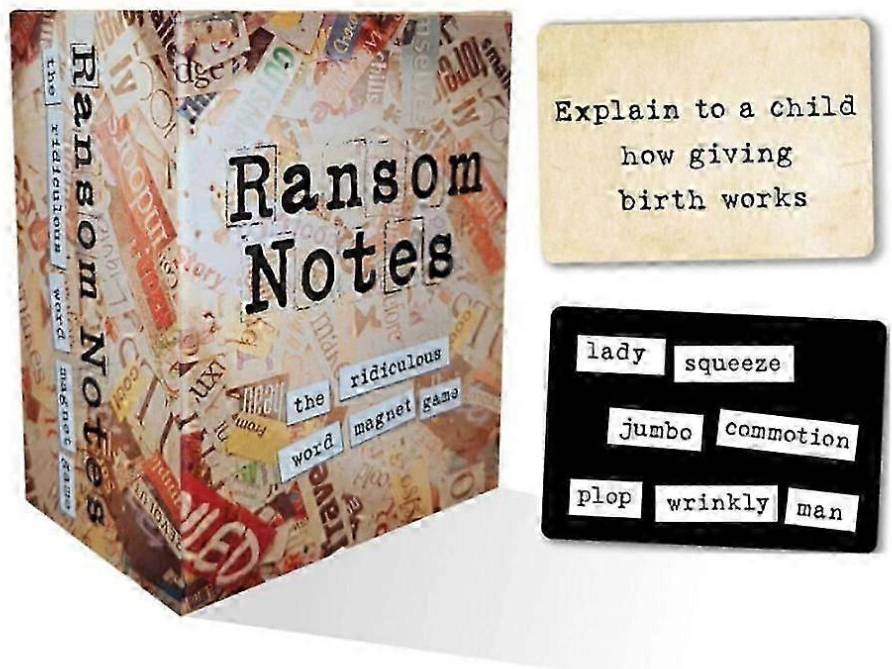 Ransom Notes Ridiculous Word Magnet Party Game