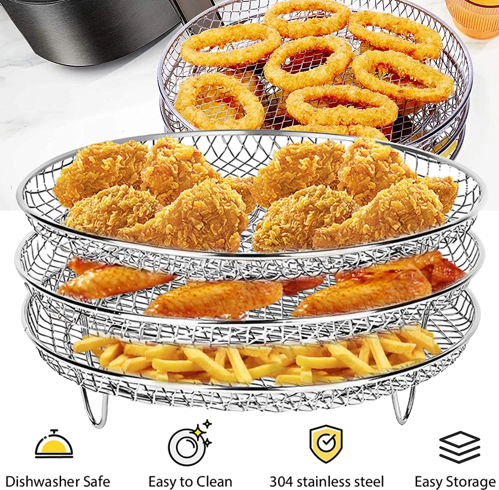 Ninja double air fryer 3-Layer Stainless Steel Air Fryer Rack