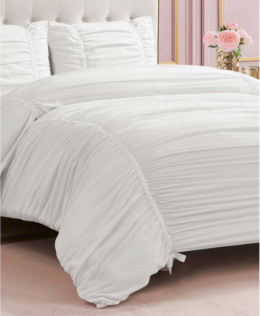 Juicy couture comforter set Juicy Couture Ribbon Ruched Comforter Set 2-Pc Bedspread White