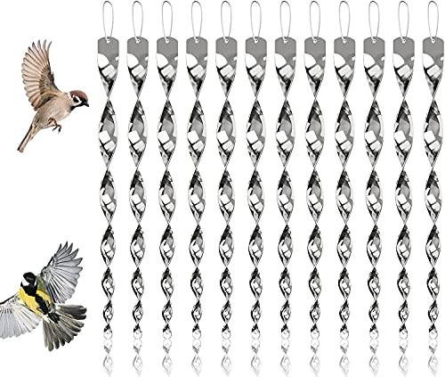12Pcs Reflective Bird Deterrent Rods