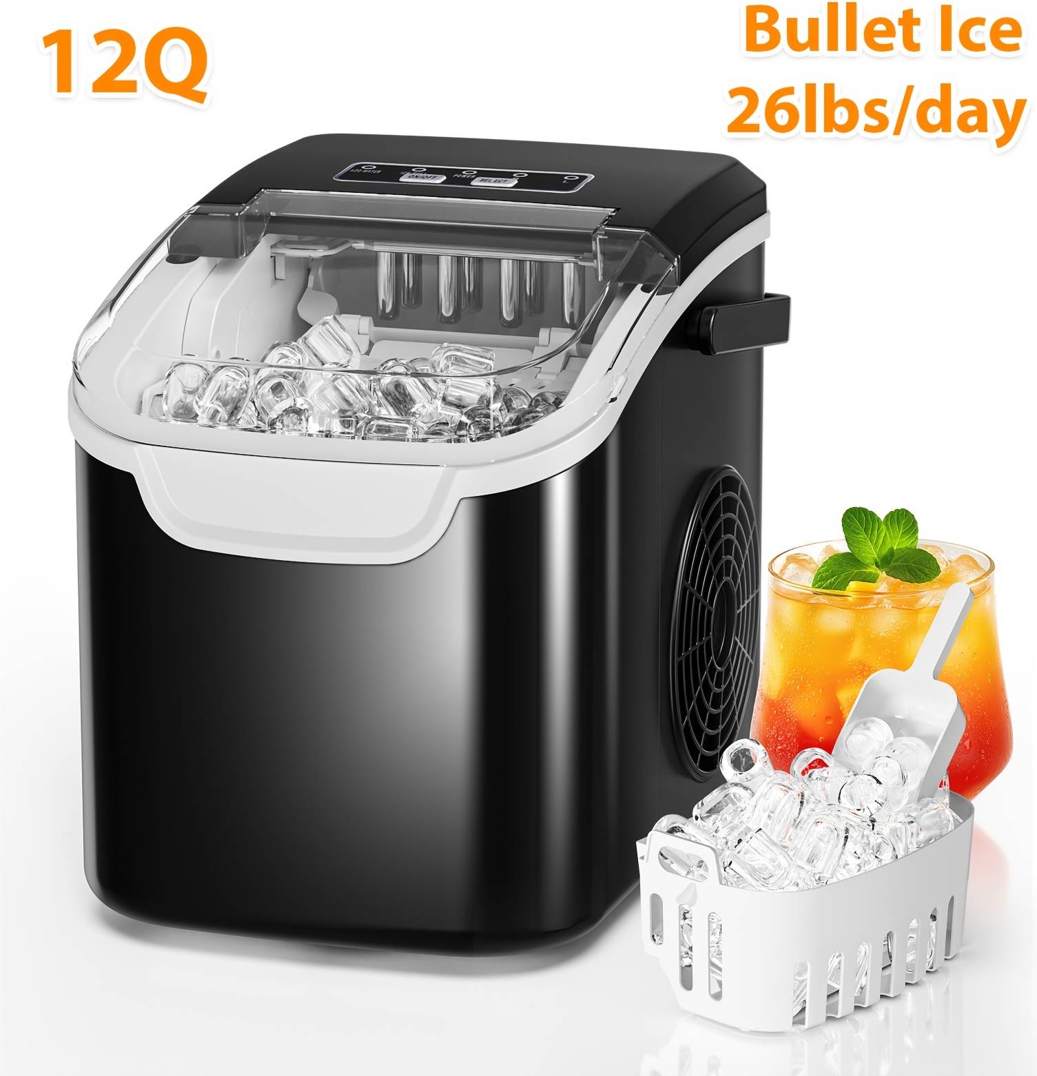 Portable ice makers Temu Countertop Portable Ice Machine