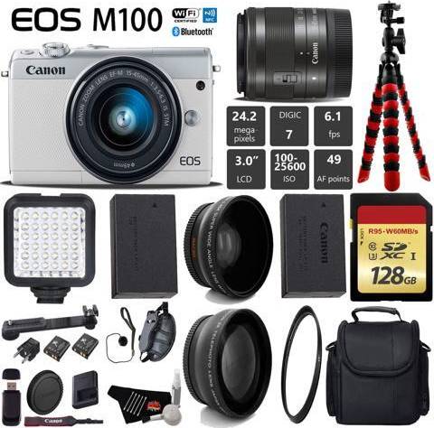 Canon eos m100 Canon EOS M100 Mirrorless Digital Camera Kit