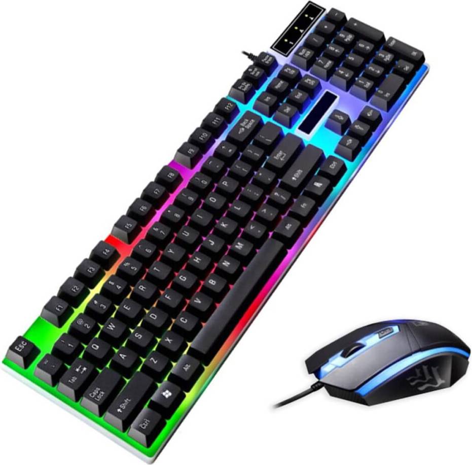 Colorful Led Backlit Gaming Gear Set