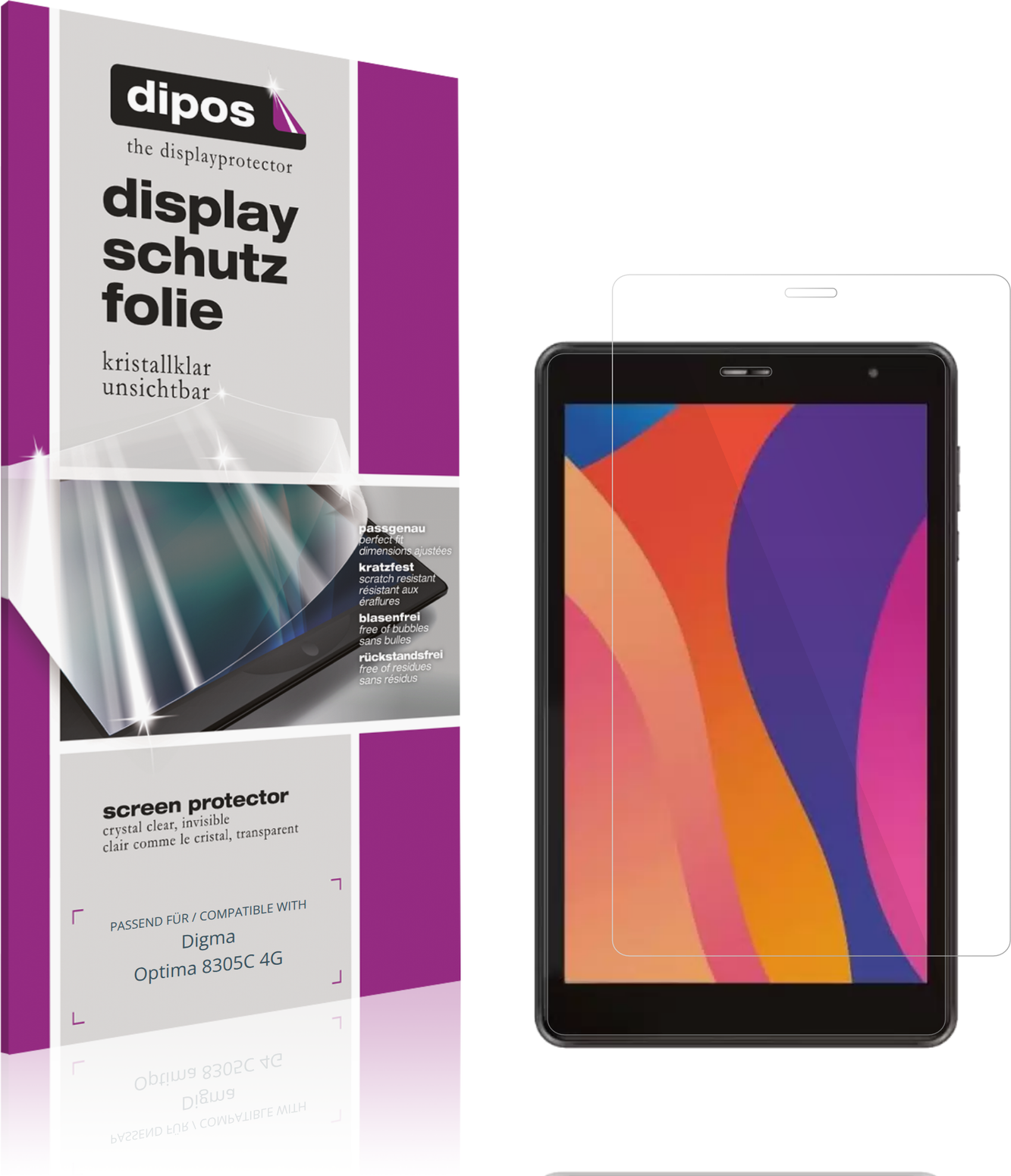 Dipos Screen Protector For Digma Optima 8305c 4G