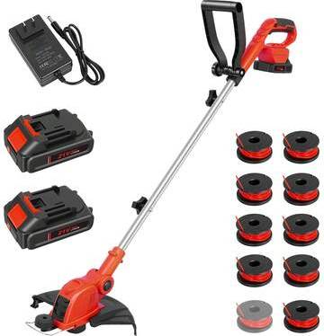 String trimmer Shein 12 Inch Cordless String Trimmer Rotatable Head