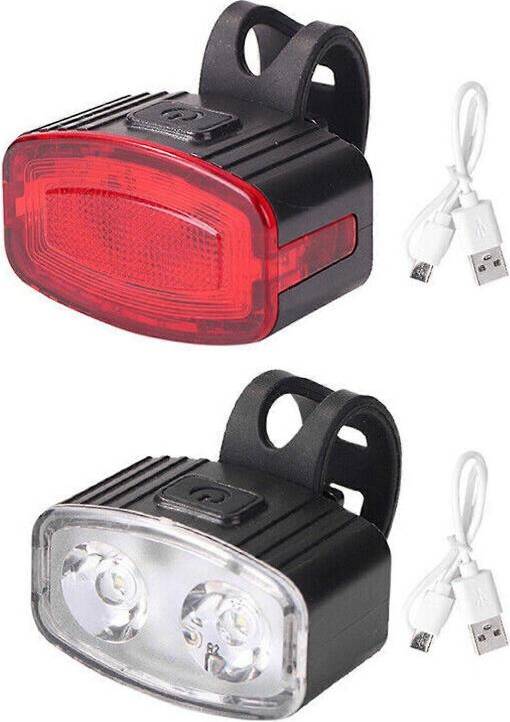 LED Bicycle Light Set Front and Rear