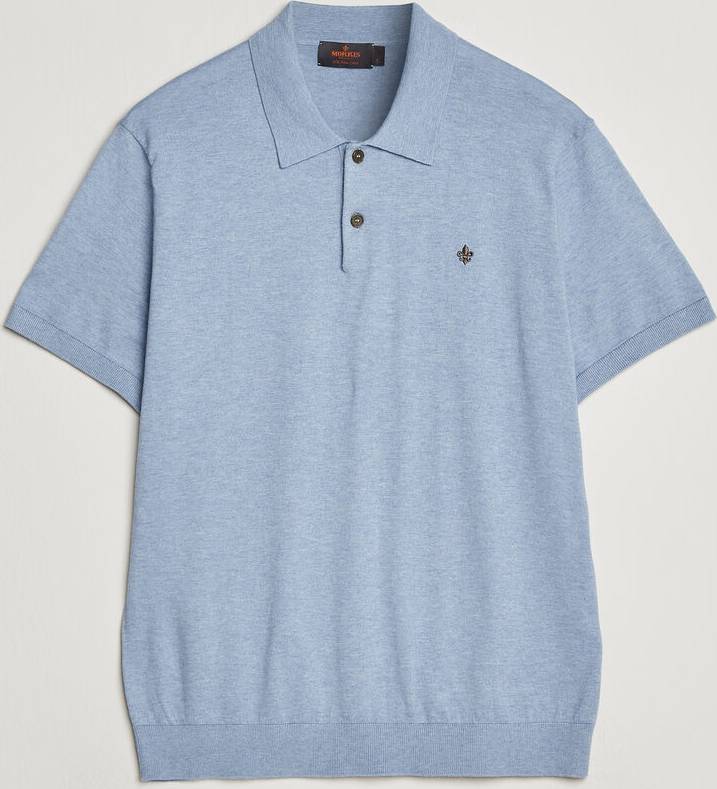 Morris Riley Short Sleeve Polo Light Blue