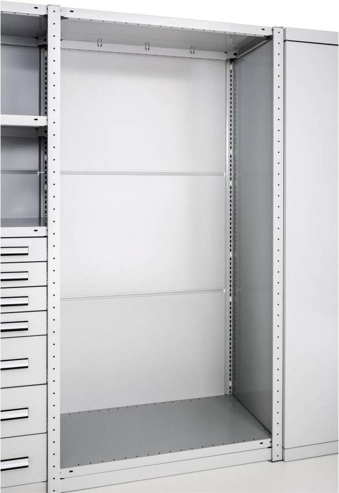 Meta Rückwand Vollblech Silber H2500xTmm Shelving System