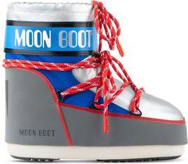 Blue moon boots Moon Boot Sneakers Icon Low Space Racing Silver/Blue/Red