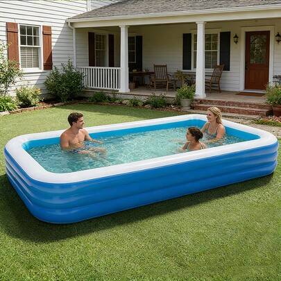 Shein Thick Large Adult Inflatable Swimming Pool
