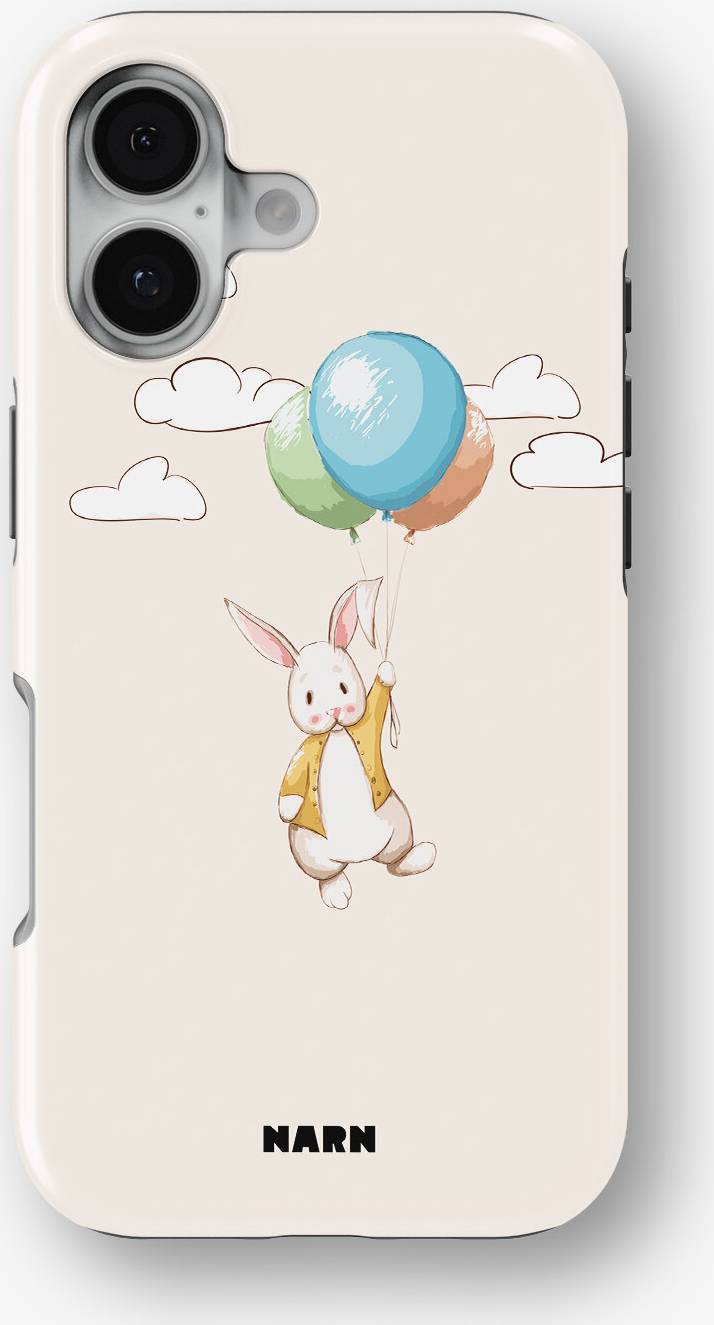 iPhone 16 Tough Mobilskal Flying Rabbit